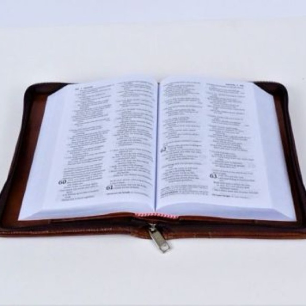 Brown Leather Bible case Cover NWT - Picture 12 of 12